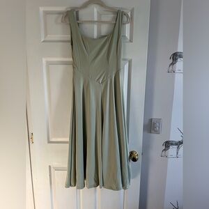 Elegant Green wedding guest Dress